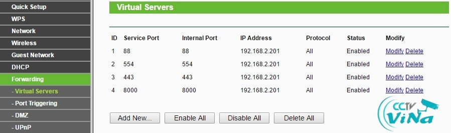 Mở cổng trên router wifi (B)