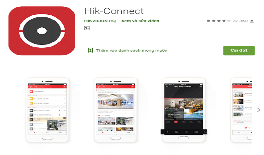 Download phần mềm Hik - Connect về thiết bị