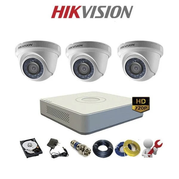Trọn bộ 3 camera Hikvision chất lượng cao, giá thành cạnh tranh