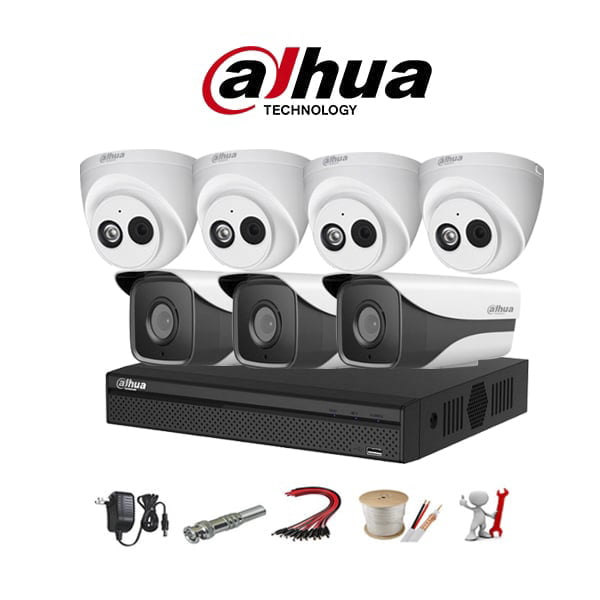 Trọn bộ 7 camera Dahua chất lượng cao tại ViNa CCTV