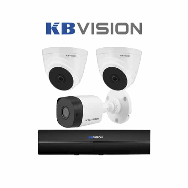 Trọn gói camera 3 mắt Kbvision sản phẩm công nghệ Mỹ thì không thể bỏ qua