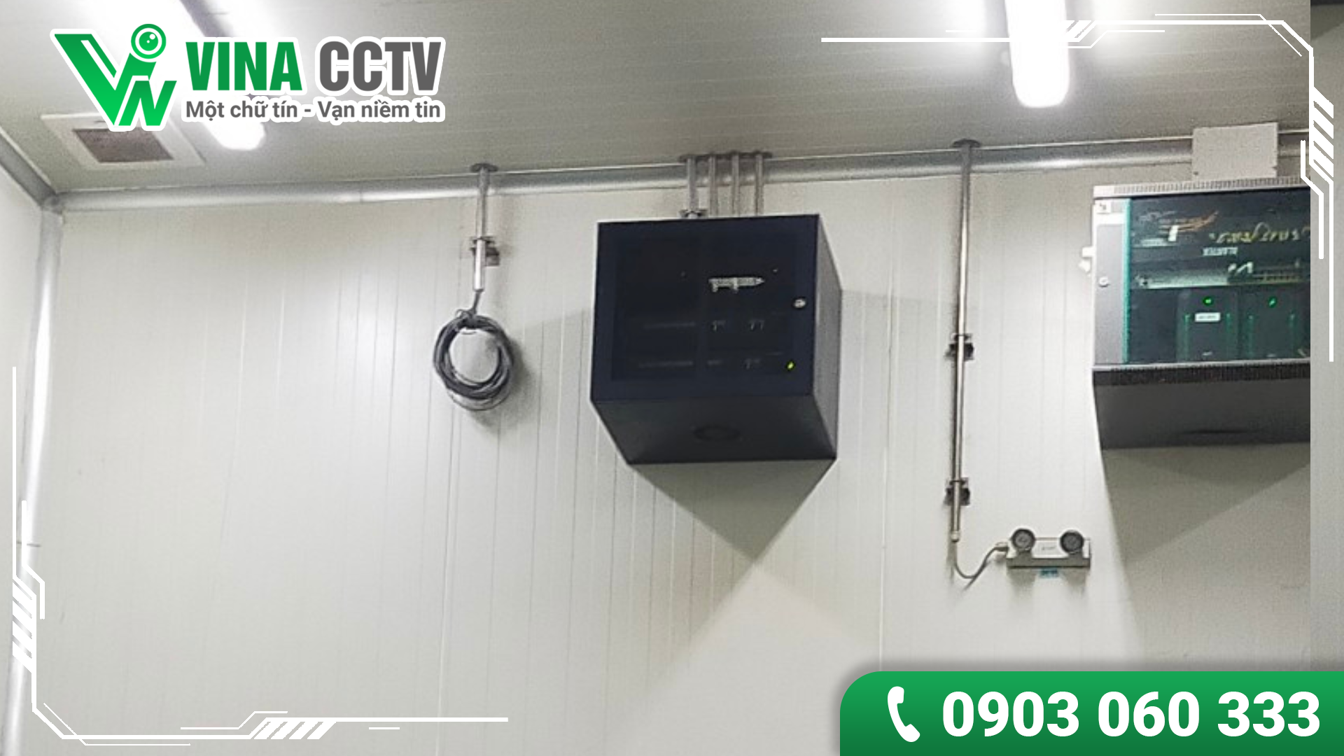 Thiết bị được lắp đặt gọn gàng trong tủ Rack